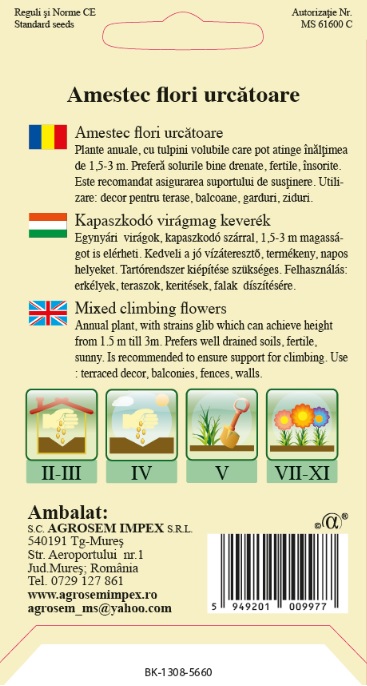 Amestec flori urcătoare