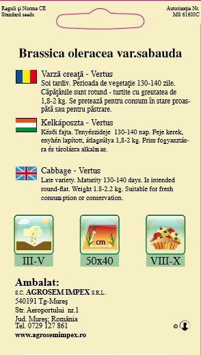 Varză creaţă - Vertus
