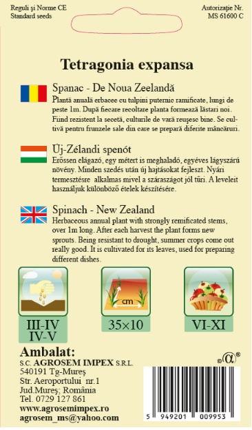 Spanac - De Noua Zeelandă