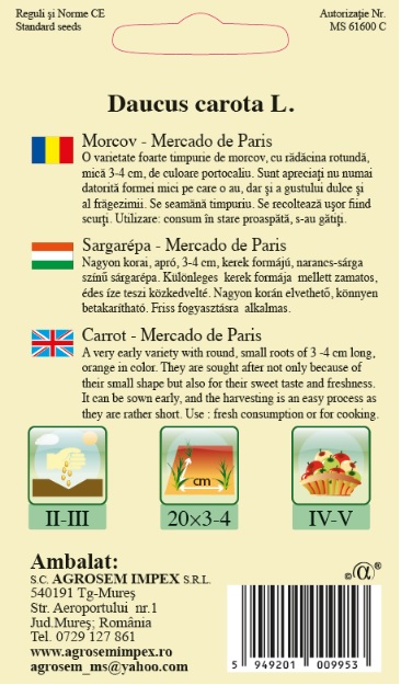 Morcov - Mercado de Paris