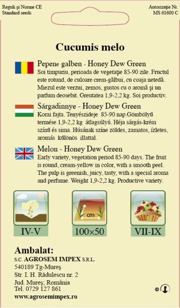 Pepene galben - Honey Dew Green