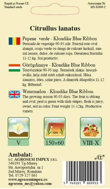 Pepene verde - Klondike Blue Ribbon