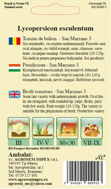 Tomate - San Marzano 3