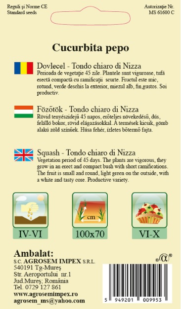 Dovlecel - Tondo chiaro di Nizza