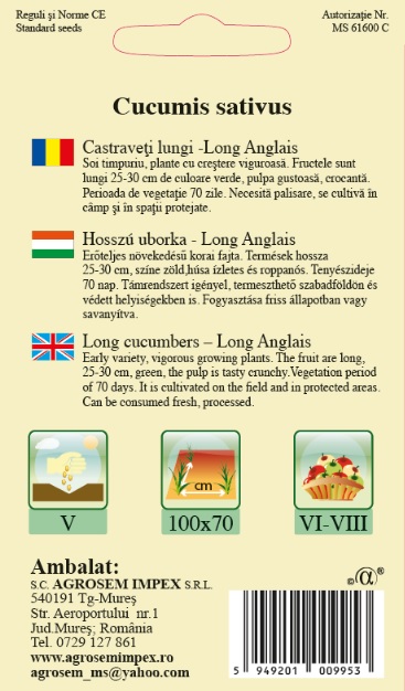 Castraveţi lungi - Long Anglais