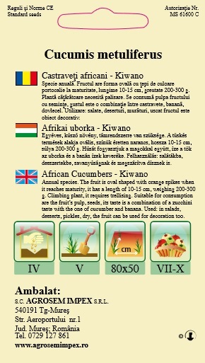 Castraveţi africani-Kiwano