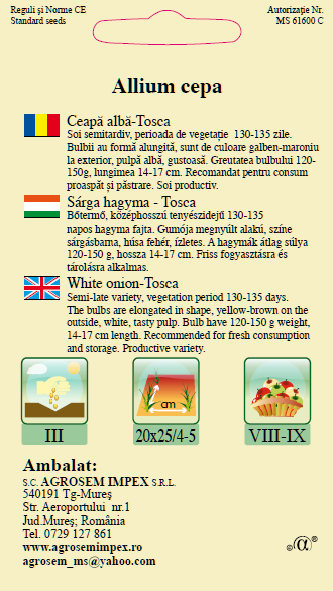 Ceapă albă-Tosca
