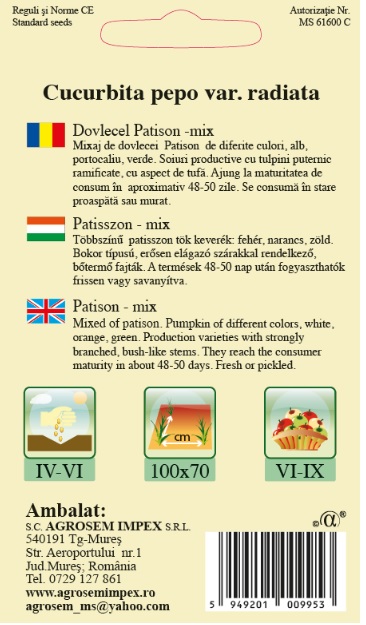 Dovlecel Patison-Mix