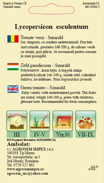 Tomate verzi-Smarald