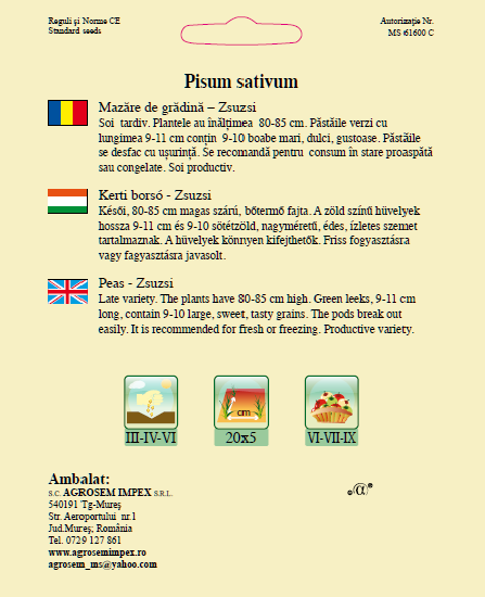 Mazăre de grădină-Zsuzsi