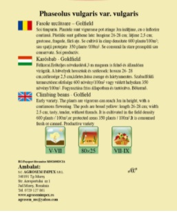 Fasole urcătoare - Goldfield
