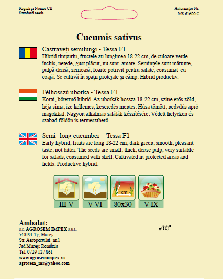 Catraveţi semilungi Tessa F1