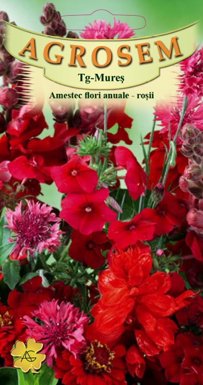 Amestec de Flori Anuale Roșii