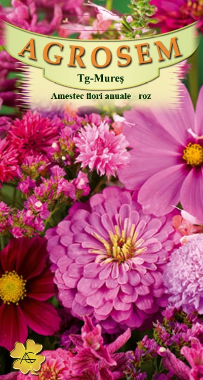 Amestec de Flori Anuale Roz